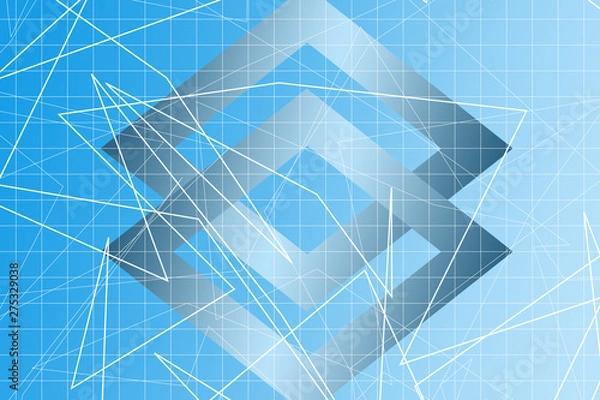 Fototapeta abstract, blue, design, wave, illustration, lines, light, waves, line, digital, wallpaper, technology, art, curve, backdrop, pattern, futuristic, graphic, water, backgrounds, motion, white, artistic