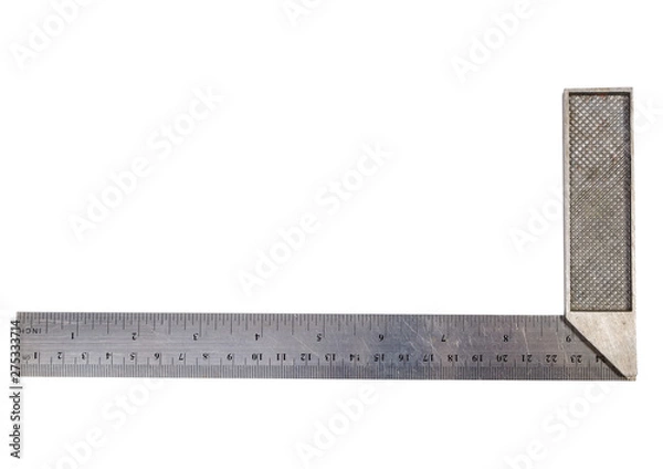 Obraz metal construction square isolated on white background