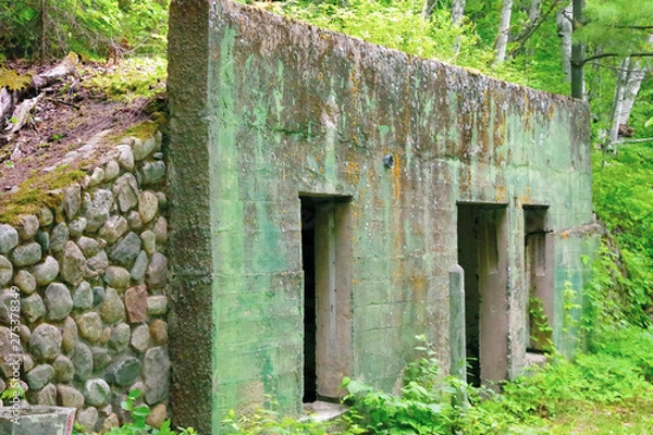 Fototapeta old garage