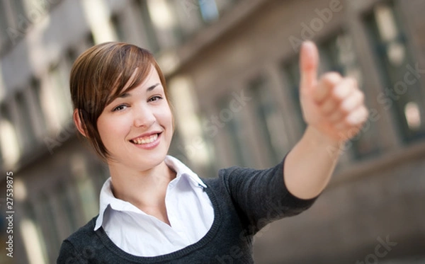 Obraz erfolgreiche Geschäftsfrau