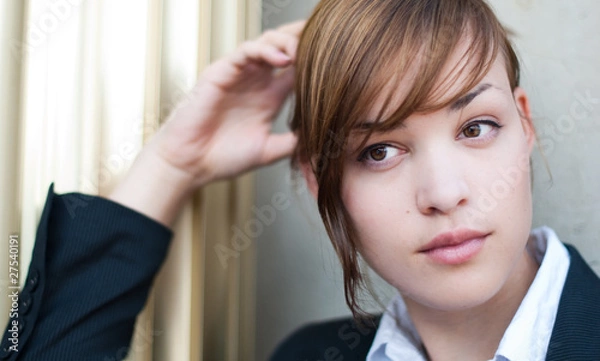 Obraz entspannte Geschäftsfrau