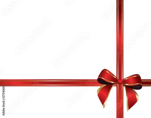 Obraz Shiny red ribbon