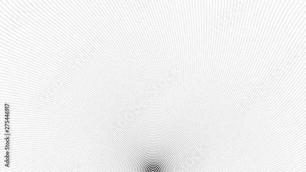 Fototapeta Dashed lines along the beautiful bottom circle.