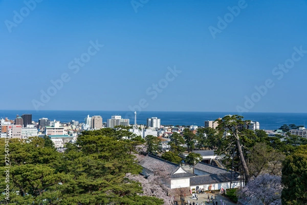 Fototapeta 小田原城から眺める春の街並み　撮影日2019/4/6