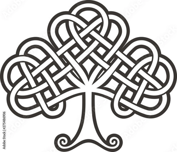 Obraz Koniczyna. Celtic Tattoo