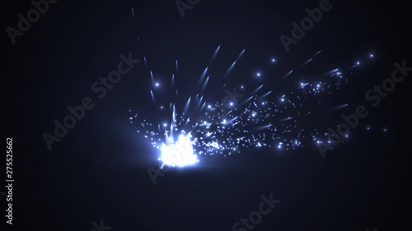 Fototapeta Spark after explosion