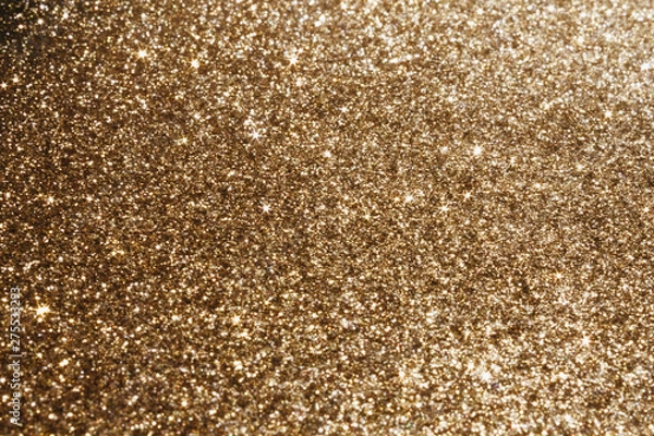 Obraz Golden sparkling background.