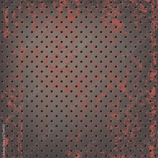 Fototapeta Texture of rusty metallic mesh