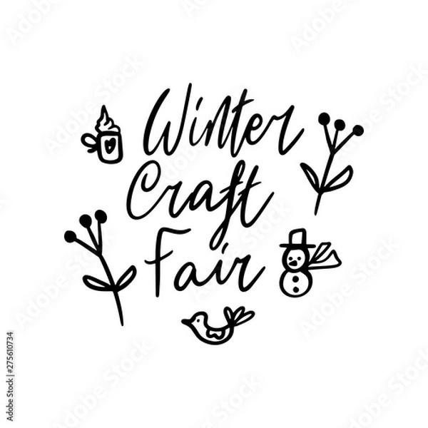 Fototapeta Christmas Quote Vector Print