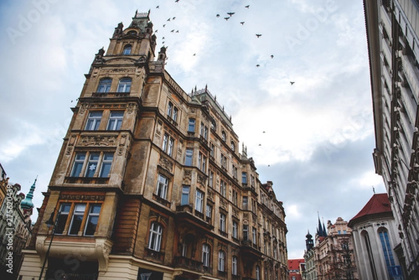 Obraz Prague Winter Markets River
