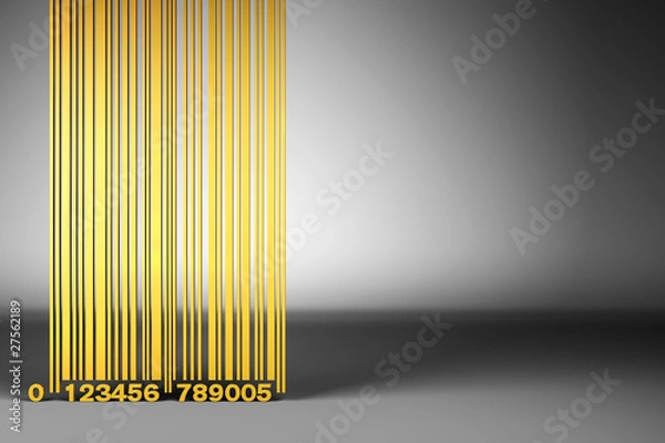 Obraz Golden Bar Code