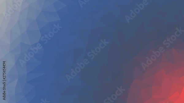 Obraz gradient background low polly Russian tricolor