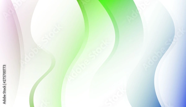 Fototapeta Template Background With Wave Geometric Shape. For Design, Presentation, Business. Colorful Vector Illustration