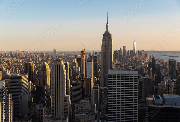 Fototapeta General view of Manhattan, New York city