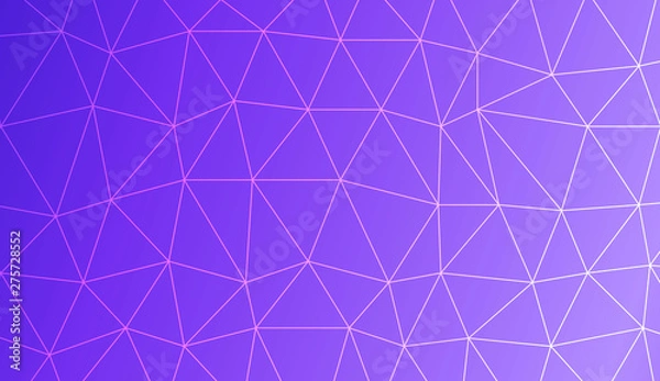 Obraz Low poly layout. For your wallpaper, advert, banner, poster. Vector illustration. Creative gradient color