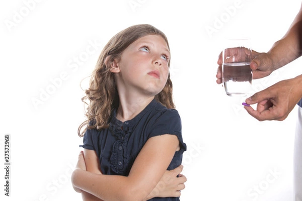 Obraz Dzieciak nie weźmie pigułki