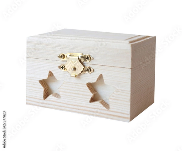Obraz Wood Box on a white background