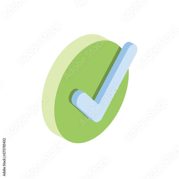 Fototapeta Speech bubble chat icon. flat 3d vector isometric style, isolated illustration creative design idea. 