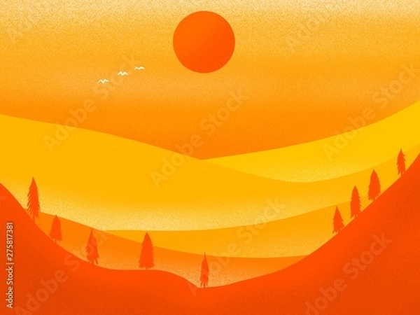 Obraz sunset on the beach