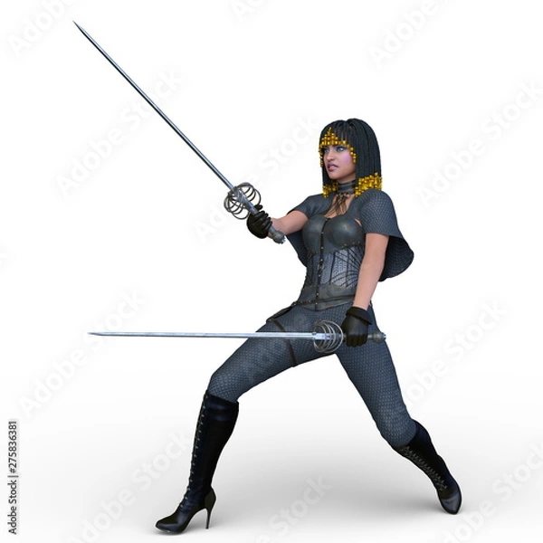 Fototapeta  戦う女戦士