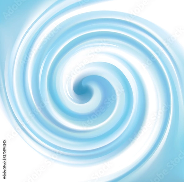 Fototapeta Vector background of blue swirling water texture