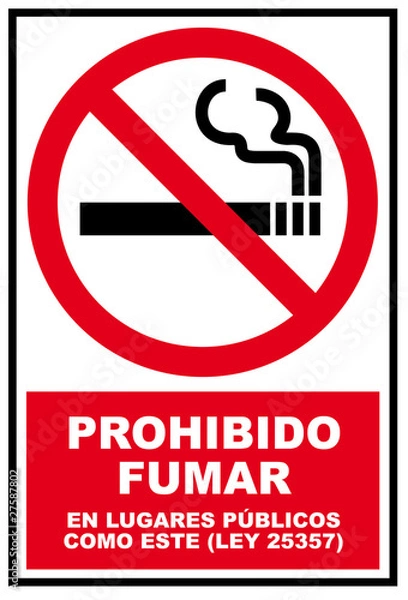 Obraz prohibido fumar