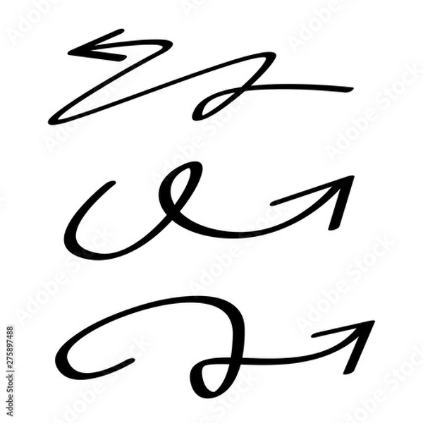 Fototapeta hand drawn arrows 