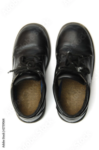 Fototapeta blach school shoes