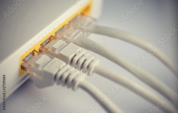 Fototapeta Netzwerk Switch