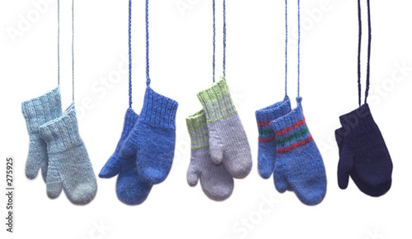 Obraz dzianinowe rękawiczki