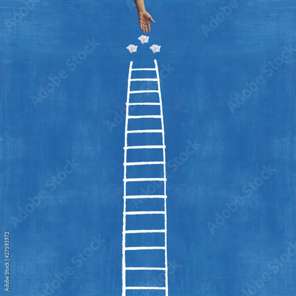 Obraz la scala e la mano del paradiso