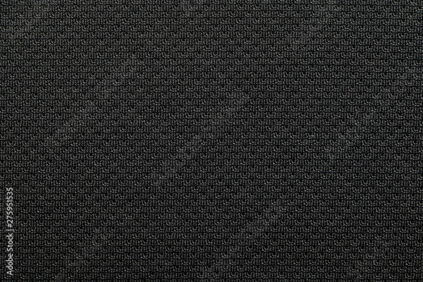Obraz Close-up polyester fabric texture of black athletic shirt