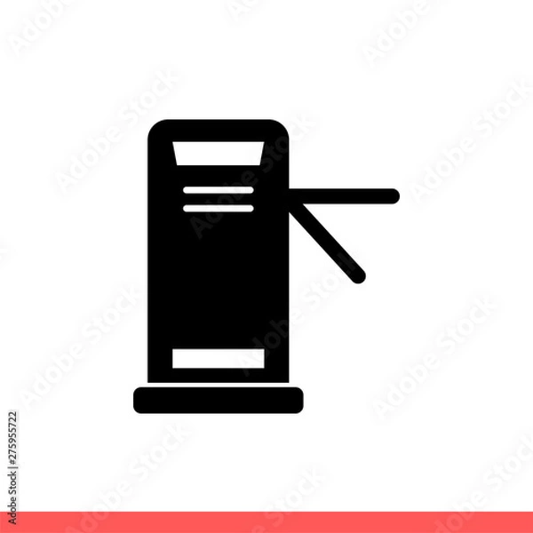 Obraz Turnstile vector icon