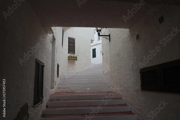 Fototapeta corridor in a typical village