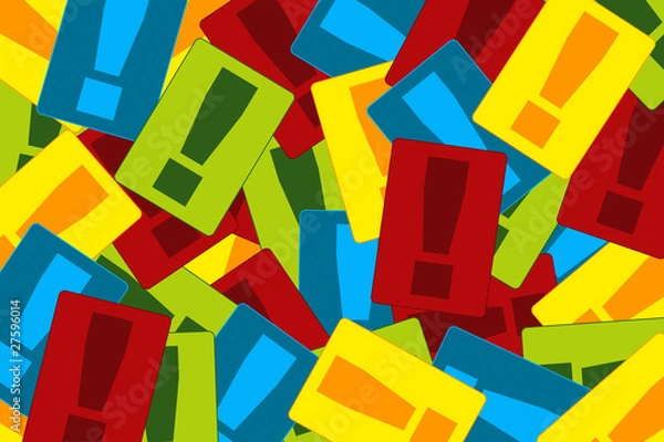 Fototapeta Mischen Ausrufezeichen