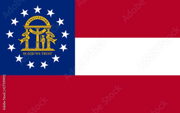 Obraz Georgia state flag