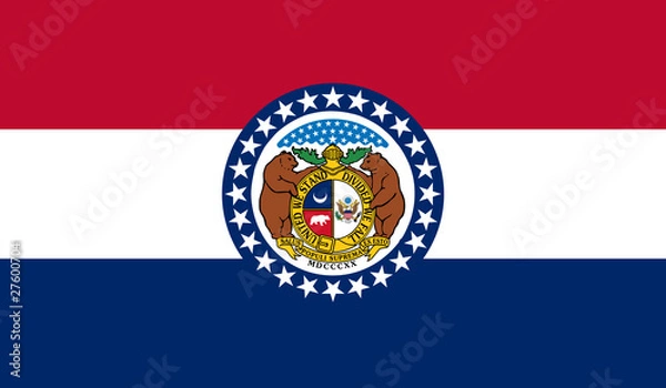 Fototapeta Missouri state flag