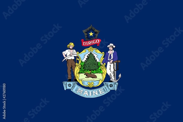 Obraz Maine state flag