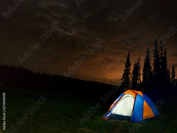 Obraz night time tent 
