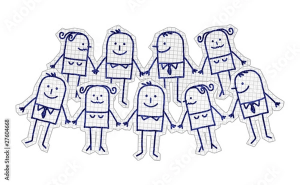 Obraz harmonious & peaceful group