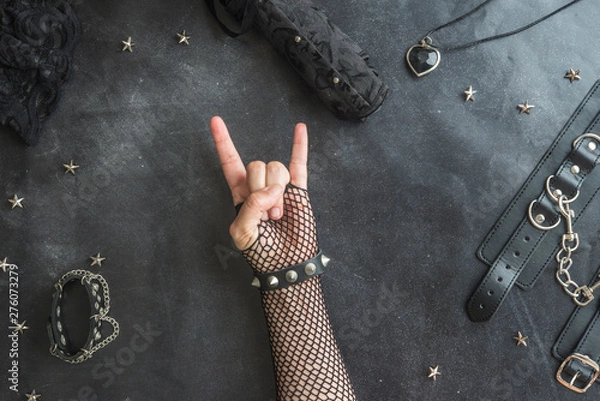 Fototapeta Concept heavy metal gotik festival