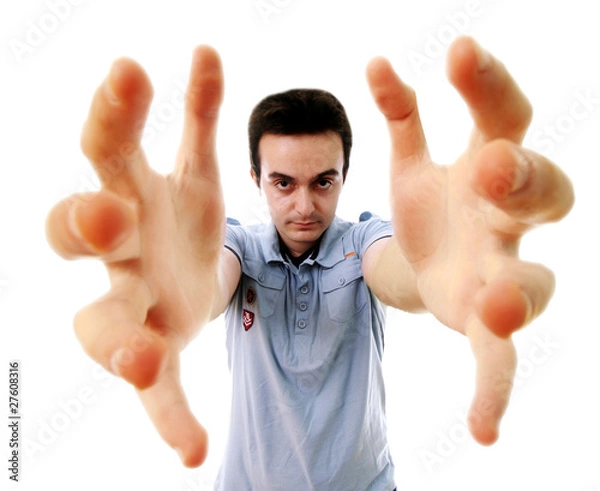 Obraz Man reaching something