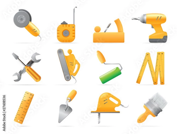 Fototapeta Icons for tools