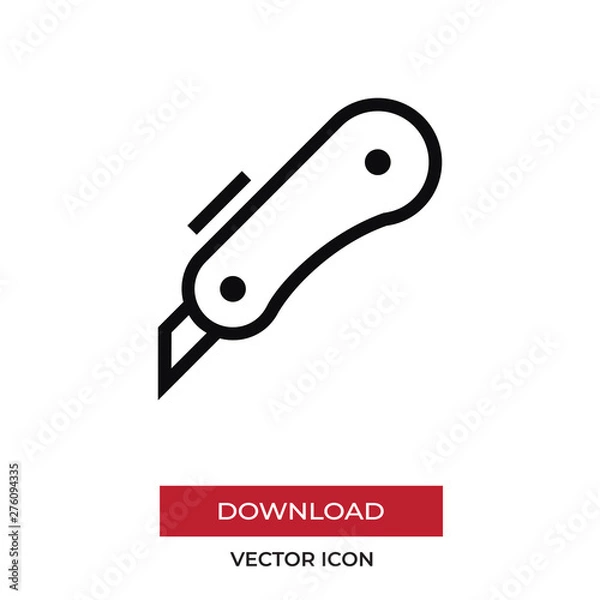 Fototapeta Cutter vector icon in modern style for web site and mobile app