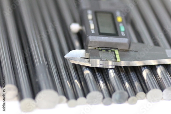 Obraz carbide rod and electronic caliper, carbide stick