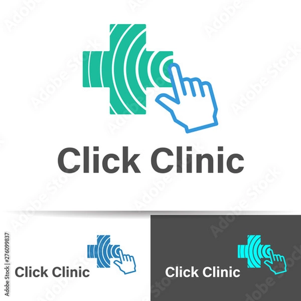 Obraz Click clinic logo designs concept
