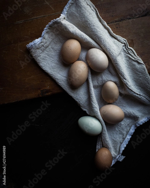 Obraz Eggs on linens