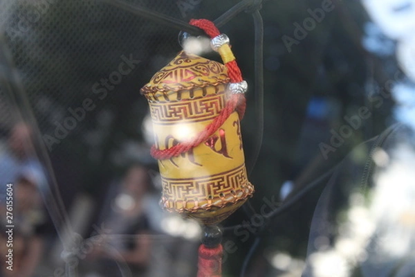 Obraz decoration on red background