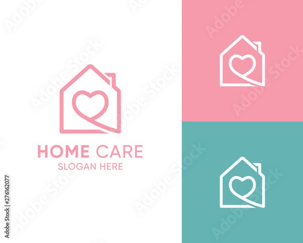 Fototapeta House Care logo Template, Medical House Logo