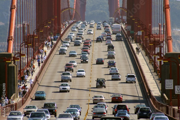 Obraz Golden Gate Bridge Traffic